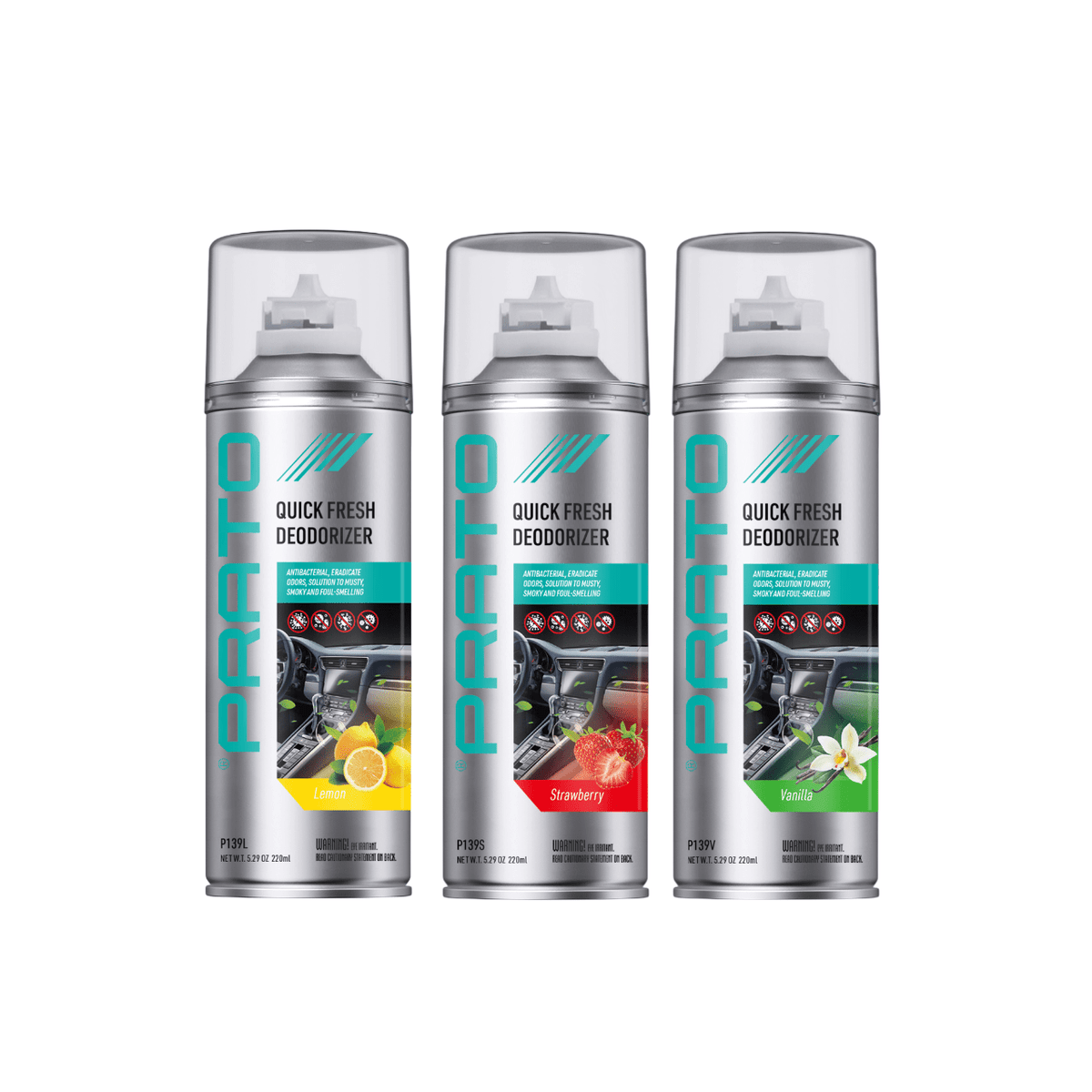 Спрей за почистване на климатична система QUICK FRESH 220ml PRATO